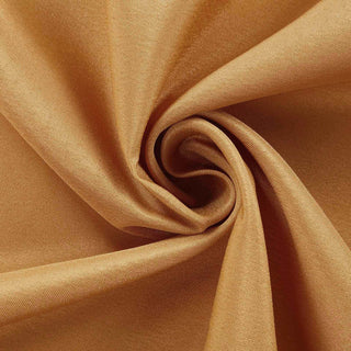 Enhance Your Event Decor with the Gold Round Tablecloth
