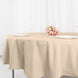 90inch Nude Polyester Round Tablecloth