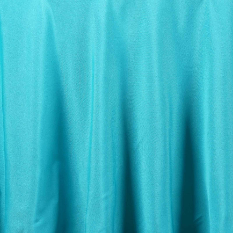 90Inch Turquoise Polyester Round Tablecloth