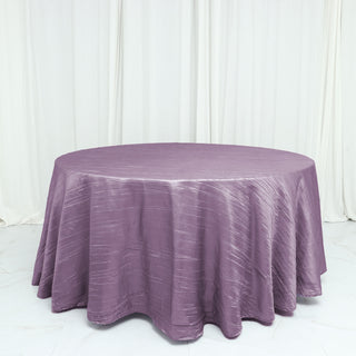 Elevate Your Event Decor with the 120" Violet Amethyst Tablecloth