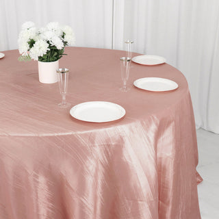 Enhance Your Event Decor with Crinkle Taffeta Tablecloth