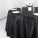132inch Black Accordion Crinkle Taffeta Seamless Round Tablecloth