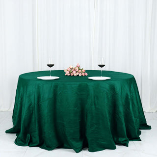 Create a Stunning Tablescape with the Hunter Green Accordion Crinkle Taffeta Tablecloth Create a Stunning Tablescape with the Hunter Green Accordion Crinkle Taffeta Tablecloth