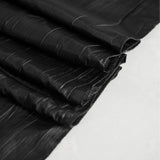 60x102Inch Black Accordion Crinkle Taffeta Rectangle Tablecloth