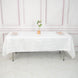 60x102Inch White Accordion Crinkle Taffeta Rectangle Tablecloth