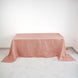 90x132Inch Dusty Rose Accordion Crinkle Taffeta Rectangular Tablecloth