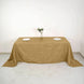 90x132Inch Gold Accordion Crinkle Taffeta Rectangular Tablecloth