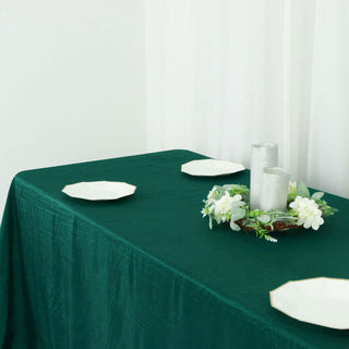 Create an Unforgettable Experience with the Hunter Emerald Green Accordion Crinkle Taffeta Tablecloth Create an Unforgettable Experience with the Hunter Emerald Green Accordion Crinkle Taffeta Tablecloth