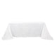90x132Inch White Accordion Crinkle Taffeta Rectangular Tablecloth
