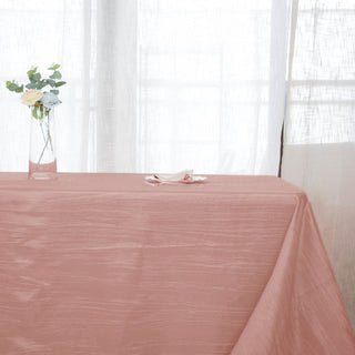 Enhance Your Event Decor with the Accordion Crinkle Taffeta Tablecloth