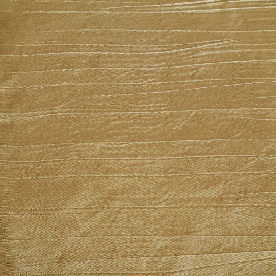 90x156Inch Gold Accordion Crinkle Taffeta Rectangular Tablecloth#whtbkgd