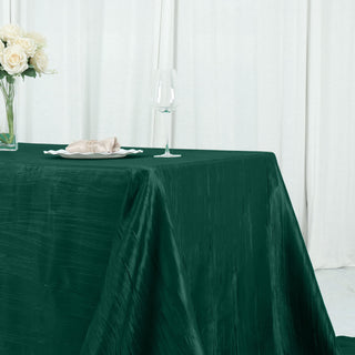 Unleash the Elegance with Crinkle Taffeta Tablecloth