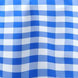 Buffalo Plaid Tablecloth | 108 Round | White/Blue | Checkered Gingham Polyester Tablecloth#whtbkgd