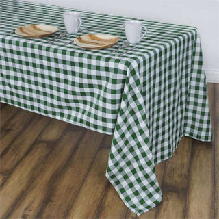 Create a Picture-Perfect Event with the White/Green Buffalo Plaid Tablecloth Create a Picture-Perfect Event with the White/Green Buffalo Plaid Tablecloth