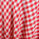 Buffalo Plaid Tablecloths | 90" Round | White/Red | Checkered Polyester Tablecloth