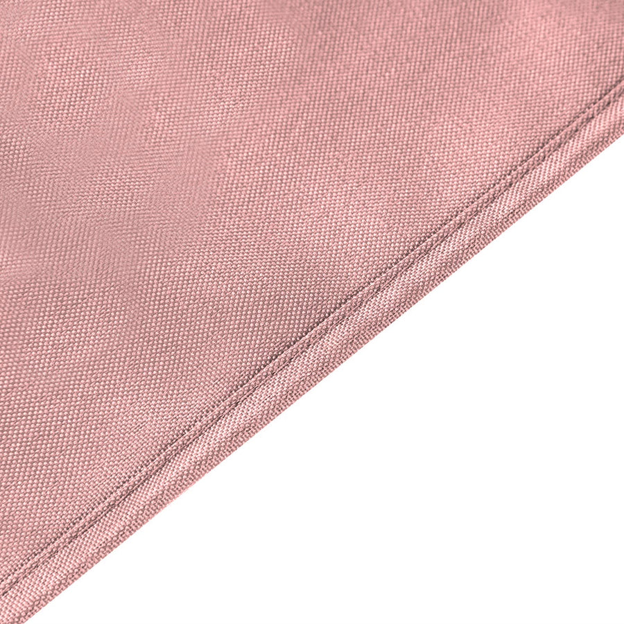 6FT Dusty Rose Fitted Polyester Rectangular Table Cover
