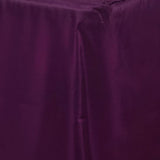 6FT Fitted EGGPLANT Wholesale Polyester Table Cover Wedding Banquet Event Tablecloth#whtbkgd