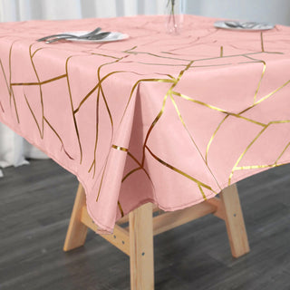 Add a Touch of Glamour with the Dusty Rose Tablecloth