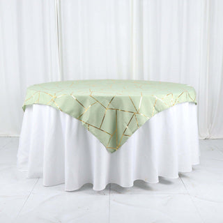 Elegant Sage Green Square Table Overlay for Stylish Event Decor Elegant Sage Green Square Table Overlay for Stylish Event Decor