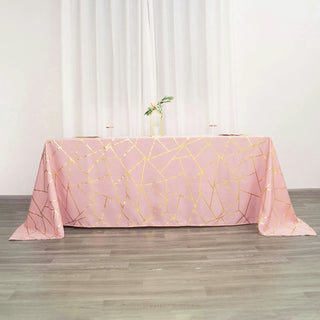 Add a Touch of Elegance with the Dusty Rose Seamless Rectangle Polyester Tablecloth