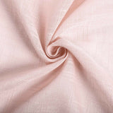 108 Inch | Linen Round Tablecloth, Slubby Textured Wrinkle Resistant Tablecloth - Blush | Rose Gold#whtbkgd