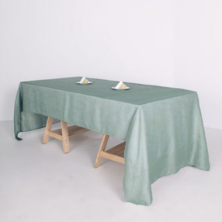 Elevate Your Event with the Dusty Blue Seamless Rectangular Tablecloth