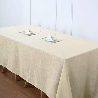 Beige Seamless Rectangular Tablecloth: The Perfect Choice