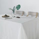90x156 inch White Rectangular Tablecloth, Linen Table Cloth With Slubby Textured, Wrinkle Resistant