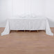 90x156 inch White Rectangular Tablecloth, Linen Table Cloth With Slubby Textured, Wrinkle Resistant