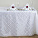 White Pintuck Tablecloth 90x132