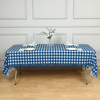 Create Memorable Events with White Navy Blue Buffalo Plaid Tablecloth Create Memorable Events with White Navy Blue Buffalo Plaid Tablecloth