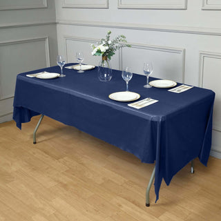 <strong>Waterproof and Durable Navy Blue Rectangle Plastic Tablecloths</strong> <strong>Waterproof and Durable Navy Blue Rectangle Plastic Tablecloths</strong>