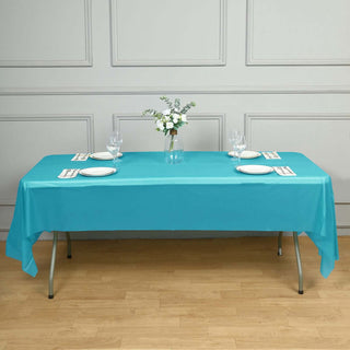 Elevate Your Event Décor with a Turquoise Plastic Tablecloth Elevate Your Event Décor with a Turquoise Plastic Tablecloth