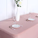 6FT Dusty Rose Rectangular Stretch Spandex Tablecloth