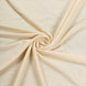 6ft Beige Spandex Stretch Fitted Rectangular Tablecloth#whtbkgd