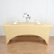 6ft Champage Spandex Stretch Fitted Rectangular Tablecloth