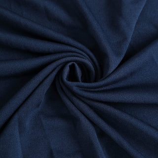 Enhance Your Event Decor with the Navy Blue Wavy Spandex Fitted Rectangle 1-Piece Tablecloth Table Skirt Enhance Your Event Decor with the Navy Blue Wavy Spandex Fitted Rectangle 1-Piece Tablecloth Table Skirt