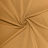 6ft Gold Spandex Stretch Fitted Rectangular Tablecloth#whtbkgd