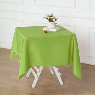 Apple Green Square Seamless Polyester Tablecloth