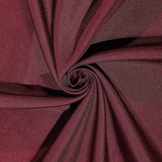 Enhance Your Event Decor with the Burgundy Square Seamless Polyester Table Overlay