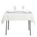 54 inches Ivory Square Polyester Table Overlay