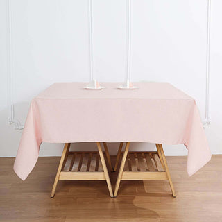 Add Elegance to Your Event with the Blush Square Polyester Table Overlay Add Elegance to Your Event with the Blush Square Polyester Table Overlay