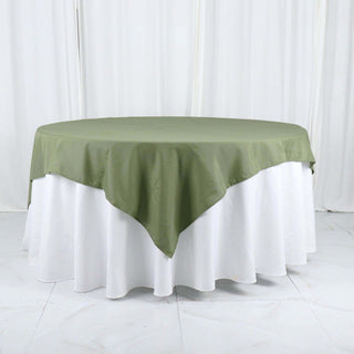 Upgrade Your Event Decor with the Dusty Sage Green Square Table Overlay Upgrade Your Event Decor with the Dusty Sage Green Square Table Overlay
