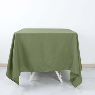 Upgrade Your Event with the Dusty Sage Green Square Tablecloth Upgrade Your Event with the Dusty Sage Green Square Tablecloth