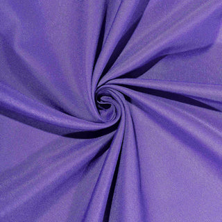 Enhance Your Event Decor with the Purple Square Seamless Polyester Table Overlay