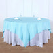 90inch Blue Seamless Square Polyester Table Overlay