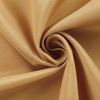 Enhance Your Event Decor with the Gold Seamless Square Polyester Tablecloth