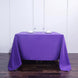 90 Inch Purple Seamless Square Polyester Tablecloth