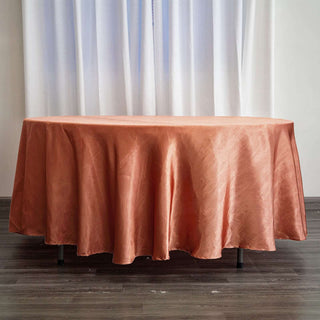 Elevate Your Event Decor with Terracotta (Rust) Satin Elegance Elevate Your Event Decor with Terracotta (Rust) Satin Elegance