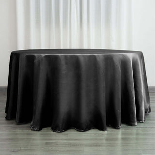 Elevate Your Event with the Black Satin Tablecloth Elevate Your Event with the Black Satin Tablecloth